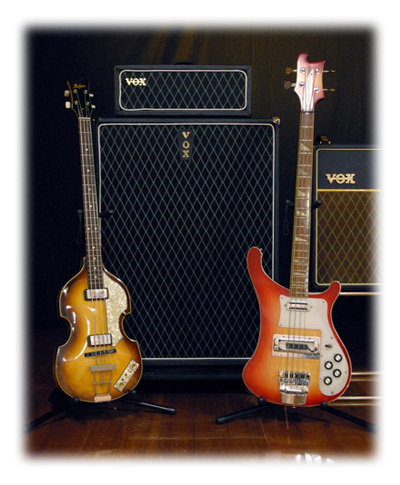 Our Paul's bass guitars
